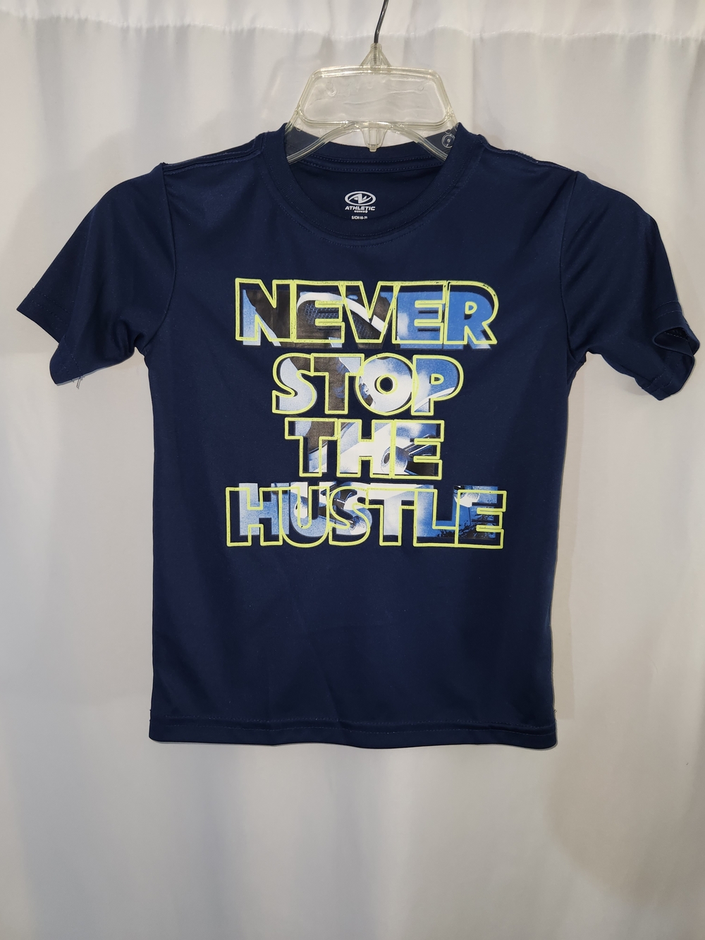 Athletic Works Boys' Navy 'Never Stop The Hustle' Graphic Tee #sporty #school